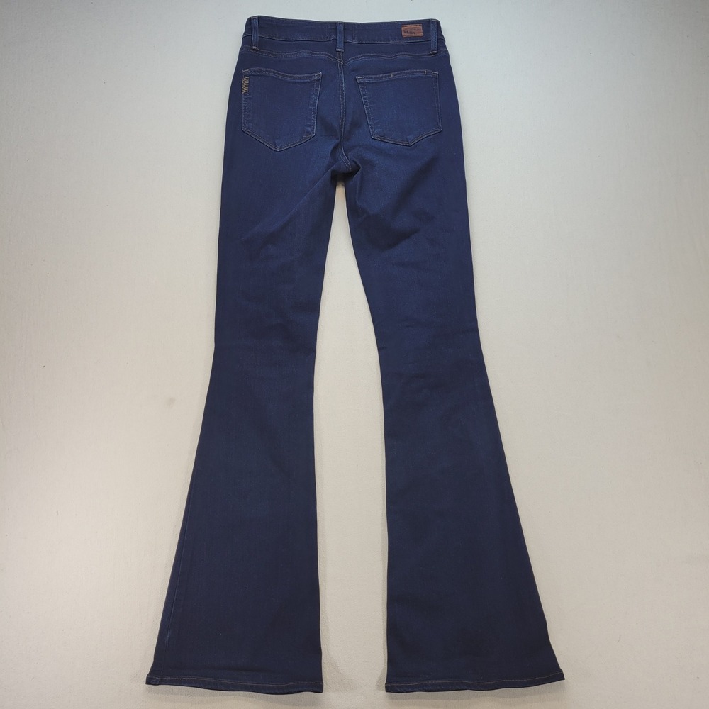 PAIGE Bell Canyon Flare Jeans Womens 28 Blue High Rise Bell Bottom Stretch Denim - Picture 3 of 11